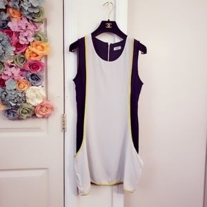 TOBI Chiffon Colorblock Mini Dress Sleeveless S